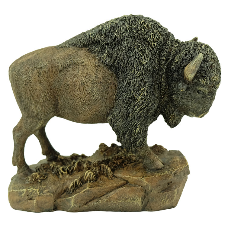 Loon Peak® Anduena Polyresin North American Bison / Buffalo Figurine